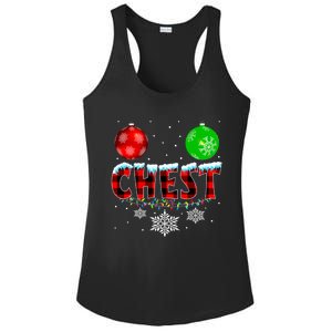 Chest Nuts Xmas Matching Couples Chestnuts Christmas Chest Funny Gift Ladies PosiCharge Competitor Racerback Tank