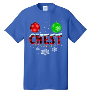 Chest Nuts Xmas Matching Couples Chestnuts Christmas Chest Funny Gift Tall T-Shirt