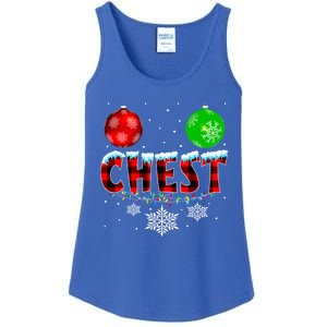 Chest Nuts Xmas Matching Couples Chestnuts Christmas Chest Funny Gift Ladies Essential Tank