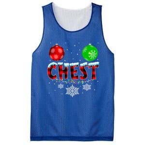 Chest Nuts Xmas Matching Couples Chestnuts Christmas Chest Funny Gift Mesh Reversible Basketball Jersey Tank