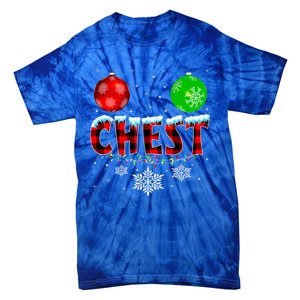 Chest Nuts Xmas Matching Couples Chestnuts Christmas Chest Funny Gift Tie-Dye T-Shirt