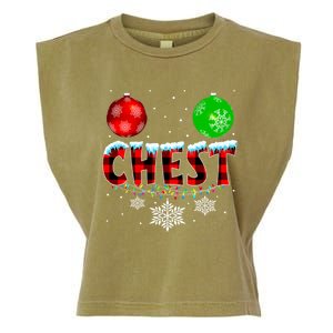 Chest Nuts Xmas Matching Couples Chestnuts Christmas Chest Funny Gift Garment-Dyed Women's Muscle Tee