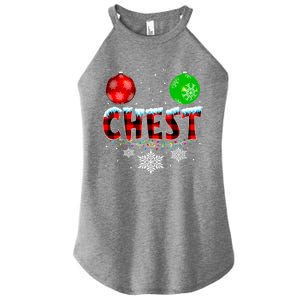 Chest Nuts Xmas Matching Couples Chestnuts Christmas Chest Funny Gift Women's Perfect Tri Rocker Tank