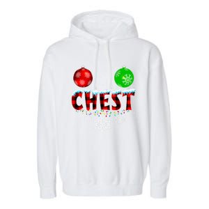 Chest Nuts Xmas Matching Couples Chestnuts Christmas Chest Funny Gift Garment-Dyed Fleece Hoodie