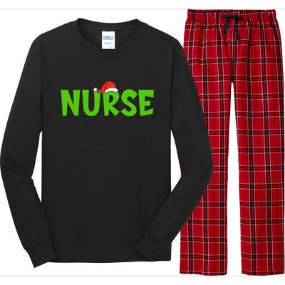 Christmas Nurse Xmas Er Nurse Christmas Gift Long Sleeve Pajama Set