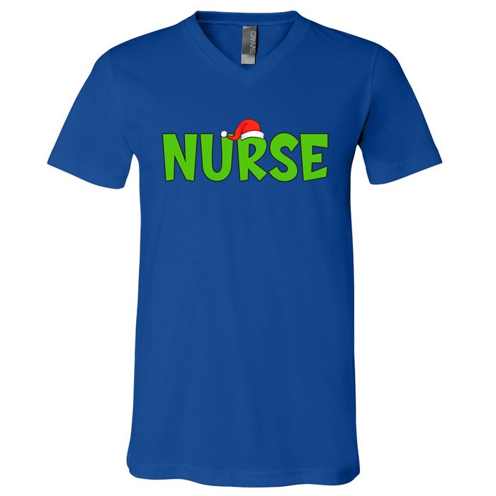 Christmas Nurse Xmas Er Nurse Christmas Gift V-Neck T-Shirt