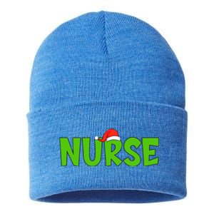 Christmas Nurse Xmas Er Nurse Christmas Gift Sustainable Knit Beanie