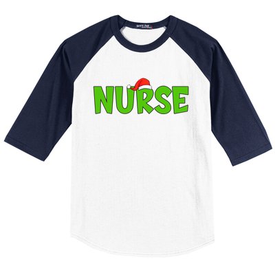 Christmas Nurse Xmas Er Nurse Christmas Gift Baseball Sleeve Shirt