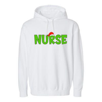 Christmas Nurse Xmas Er Nurse Christmas Gift Garment-Dyed Fleece Hoodie