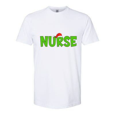 Christmas Nurse Xmas Er Nurse Christmas Gift Softstyle CVC T-Shirt