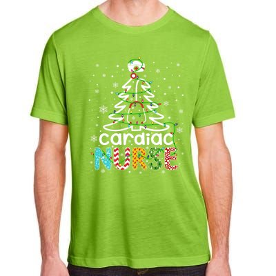 Cardiac Nurse Xmas Tree Funny Nursing Christmas Pattern Cute Gift Adult ChromaSoft Performance T-Shirt