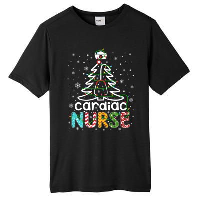 Cardiac Nurse Xmas Tree Funny Nursing Christmas Pattern Cute Gift Tall Fusion ChromaSoft Performance T-Shirt