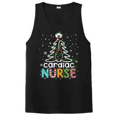 Cardiac Nurse Xmas Tree Funny Nursing Christmas Pattern Cute Gift PosiCharge Competitor Tank