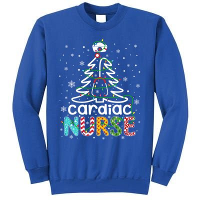 Cardiac Nurse Xmas Tree Funny Nursing Christmas Pattern Cute Gift Tall Sweatshirt