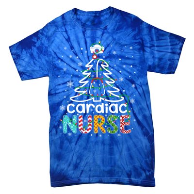 Cardiac Nurse Xmas Tree Funny Nursing Christmas Pattern Cute Gift Tie-Dye T-Shirt