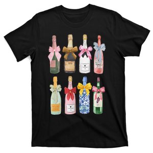 Christmas New Year Champagne Glass Coquette Bottle Gift T-Shirt