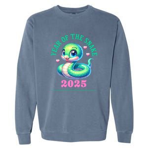 Chinese New Year Of The Snake 2025 Garment-Dyed Sweatshirt