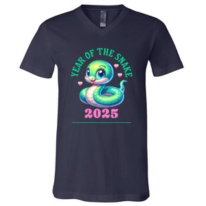 Chinese New Year Of The Snake 2025 V-Neck T-Shirt