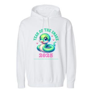 Chinese New Year Of The Snake 2025 Garment-Dyed Fleece Hoodie