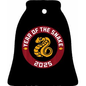 Chinese New Year 2025 Year Of The Snake Ceramic Bell Ornament