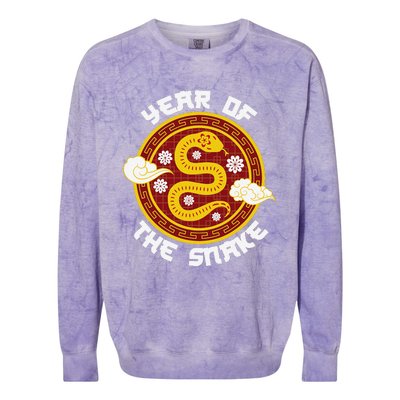 Chinese New Year Tradition Year Of The Snake 2025 Colorblast Crewneck Sweatshirt