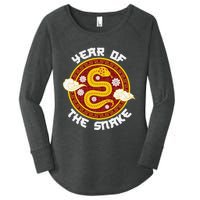 Chinese New Year Tradition Year Of The Snake 2025 Women's Perfect Tri Tunic Long Sleeve Shirt