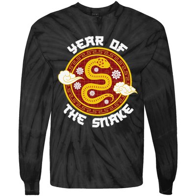 Chinese New Year Tradition Year Of The Snake 2025 Tie-Dye Long Sleeve Shirt