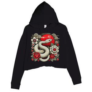 Chinese New Year 2025 Year Of The Snake Crop Fleece Hoodie