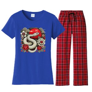 Chinese New Year 2025 Year Of The Snake Women's Flannel Pajama Set