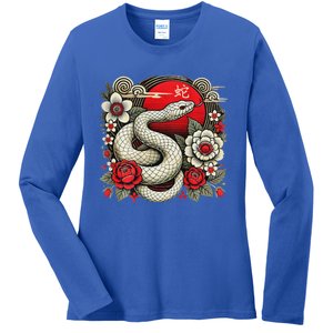 Chinese New Year 2025 Year Of The Snake Ladies Long Sleeve Shirt