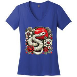 Chinese New Year 2025 Year Of The Snake Women's V-Neck T-Shirt