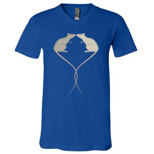 Chinese New Year Of The Rat 2020 Valentine's Day Rat Gift V-Neck T-Shirt