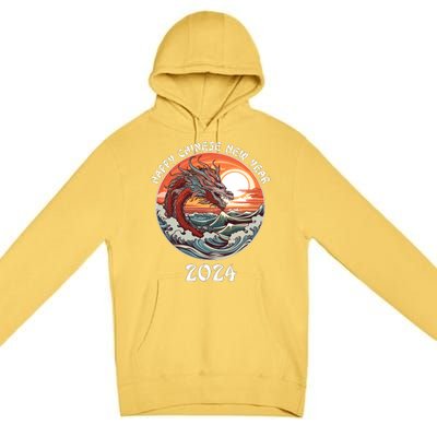 Chinese New Year 2024 Happy New Year 2024 Year Of The Dragon Chinese Lunar Premium Pullover Hoodie