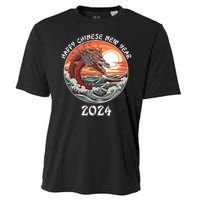 Chinese New Year 2024 Happy New Year 2024 Year Of The Dragon Chinese Lunar Cooling Performance Crew T-Shirt