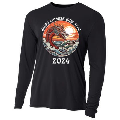 Chinese New Year 2024 Happy New Year 2024 Year Of The Dragon Chinese Lunar Cooling Performance Long Sleeve Crew