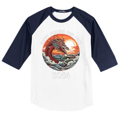 Chinese New Year 2024 Happy New Year 2024 Year Of The Dragon Chinese Lunar Baseball Sleeve Shirt