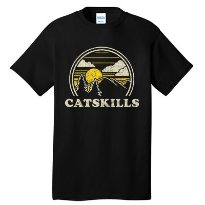 Catskills New York Ny Vintage Hiking Mountains Tall T-Shirt