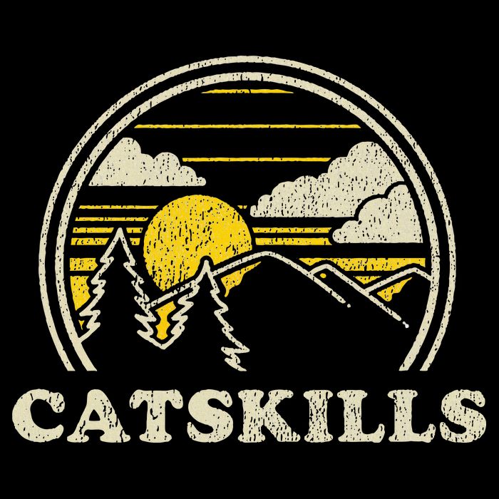 Catskills New York Ny Vintage Hiking Mountains Backpack