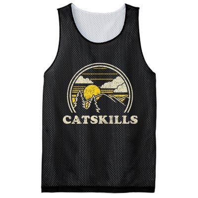 Catskills New York Ny Vintage Hiking Mountains Mesh Reversible Basketball Jersey Tank