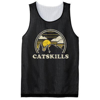 Catskills New York Ny Vintage Hiking Mountains Mesh Reversible Basketball Jersey Tank