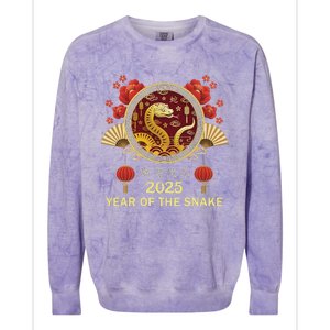 Chinese New Year 2025 Year Of The Snake Colorblast Crewneck Sweatshirt