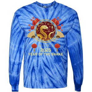 Chinese New Year 2025 Year Of The Snake Tie-Dye Long Sleeve Shirt