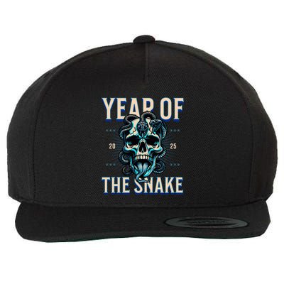 Chinese New Year Of The Snake 2025 Wool Snapback Cap