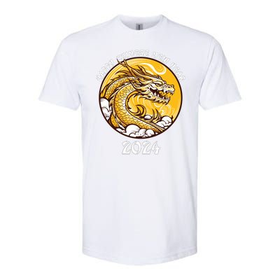 Chinese New Year 2024 Year Of The Dragon Happy New Year 2024 Chinese Lunar Softstyle® CVC T-Shirt