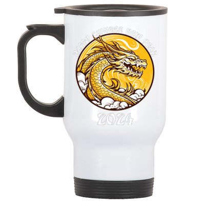 Chinese New Year 2024 Year Of The Dragon Happy New Year 2024 Chinese Lunar Stainless Steel Travel Mug