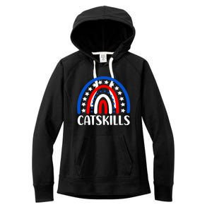 Catskills New York Gift I Love Catskills New Usa Great Gift Women's Fleece Hoodie