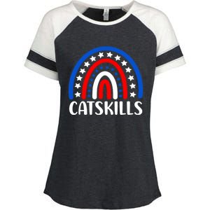 Catskills New York Gift I Love Catskills New Usa Great Gift Enza Ladies Jersey Colorblock Tee