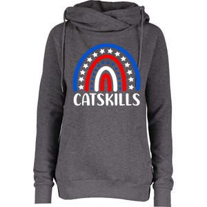 Catskills New York Gift I Love Catskills New Usa Great Gift Womens Funnel Neck Pullover Hood