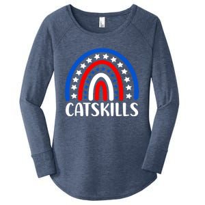 Catskills New York Gift I Love Catskills New Usa Great Gift Women's Perfect Tri Tunic Long Sleeve Shirt