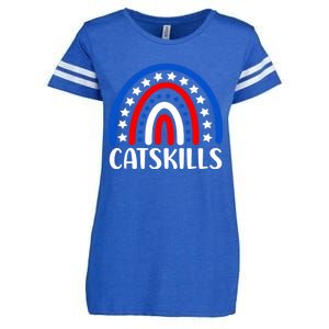 Catskills New York Gift I Love Catskills New Usa Great Gift Enza Ladies Jersey Football T-Shirt